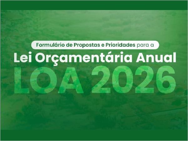 Prefeitura de Bom Jesus abre formulário para receber propostas da população para a LOA 2026